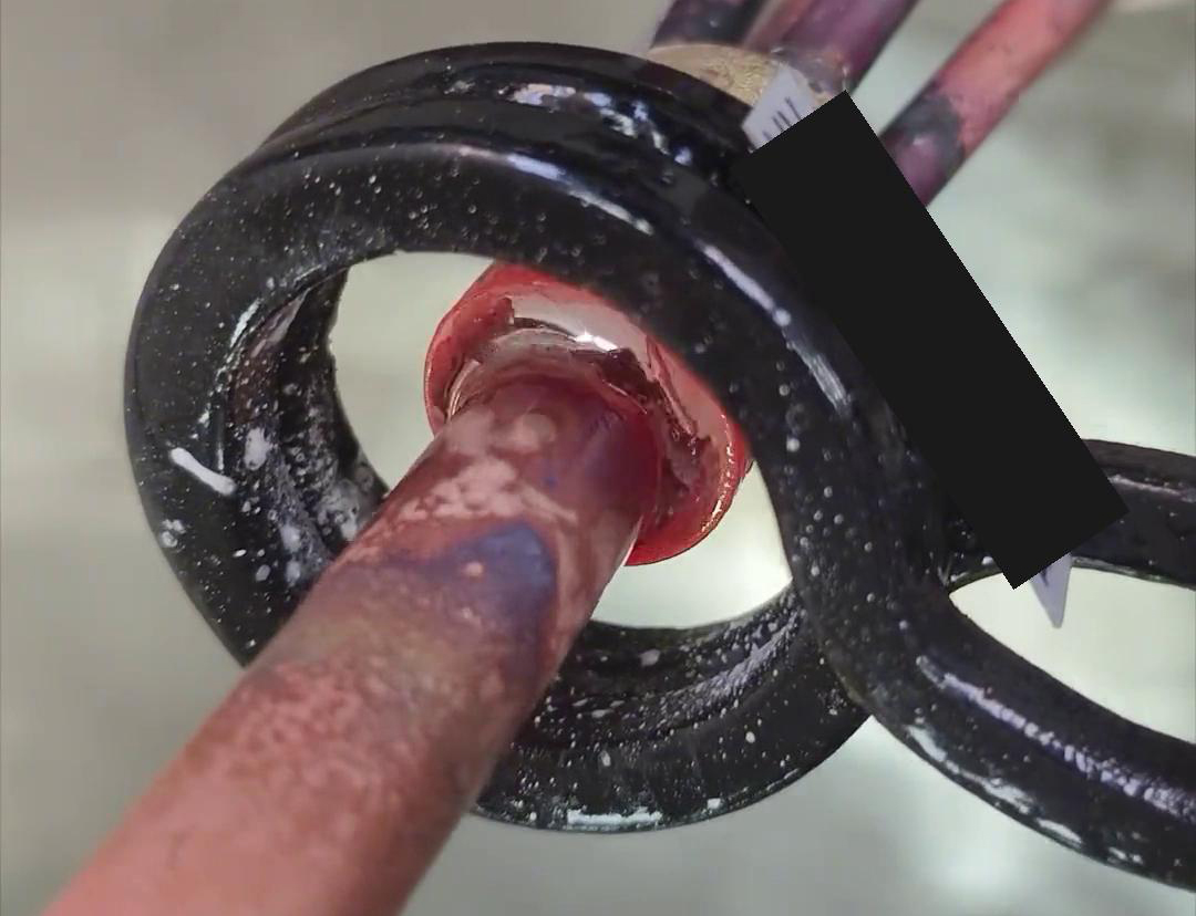 手持式高频焊接机，制冷行业空调冰箱铜管分液器平焊演示