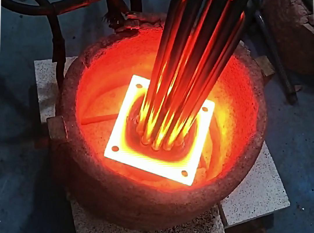 高难度发热铜管焊接测试，高频钎焊方式也不保证成功