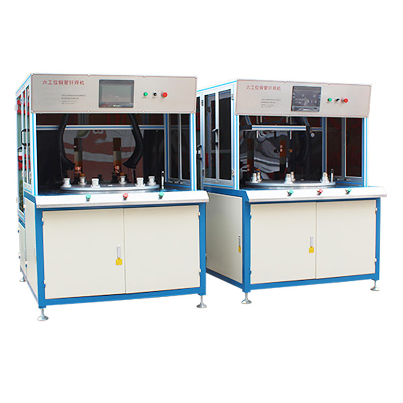 旋转式六工位高频钎焊机-六工位铜管钎焊机(图1) 旋转式六工位高频钎焊机-六工位铜管钎焊机(图1)